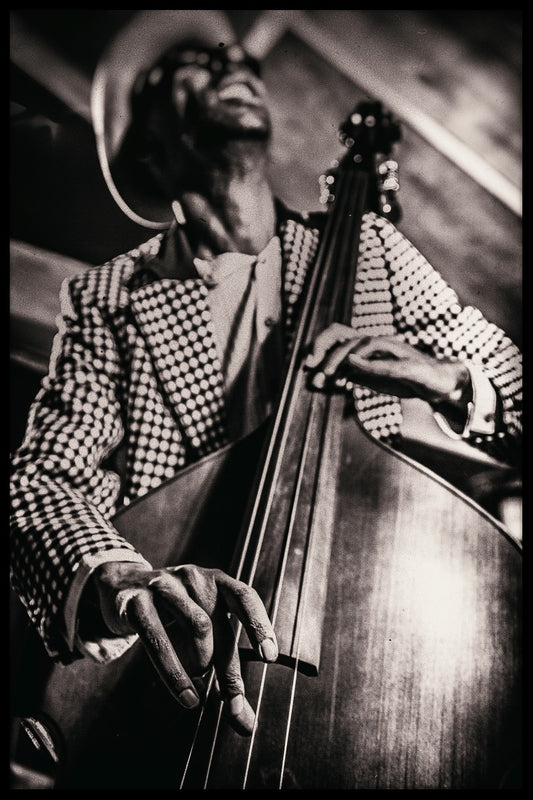 Vintage jazzspelare affisch-pp