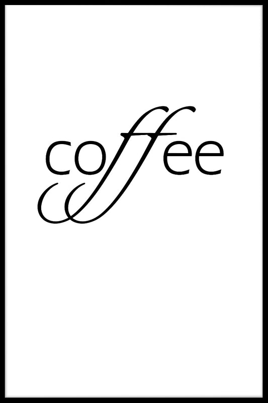 Kaffe tecken poster poster
