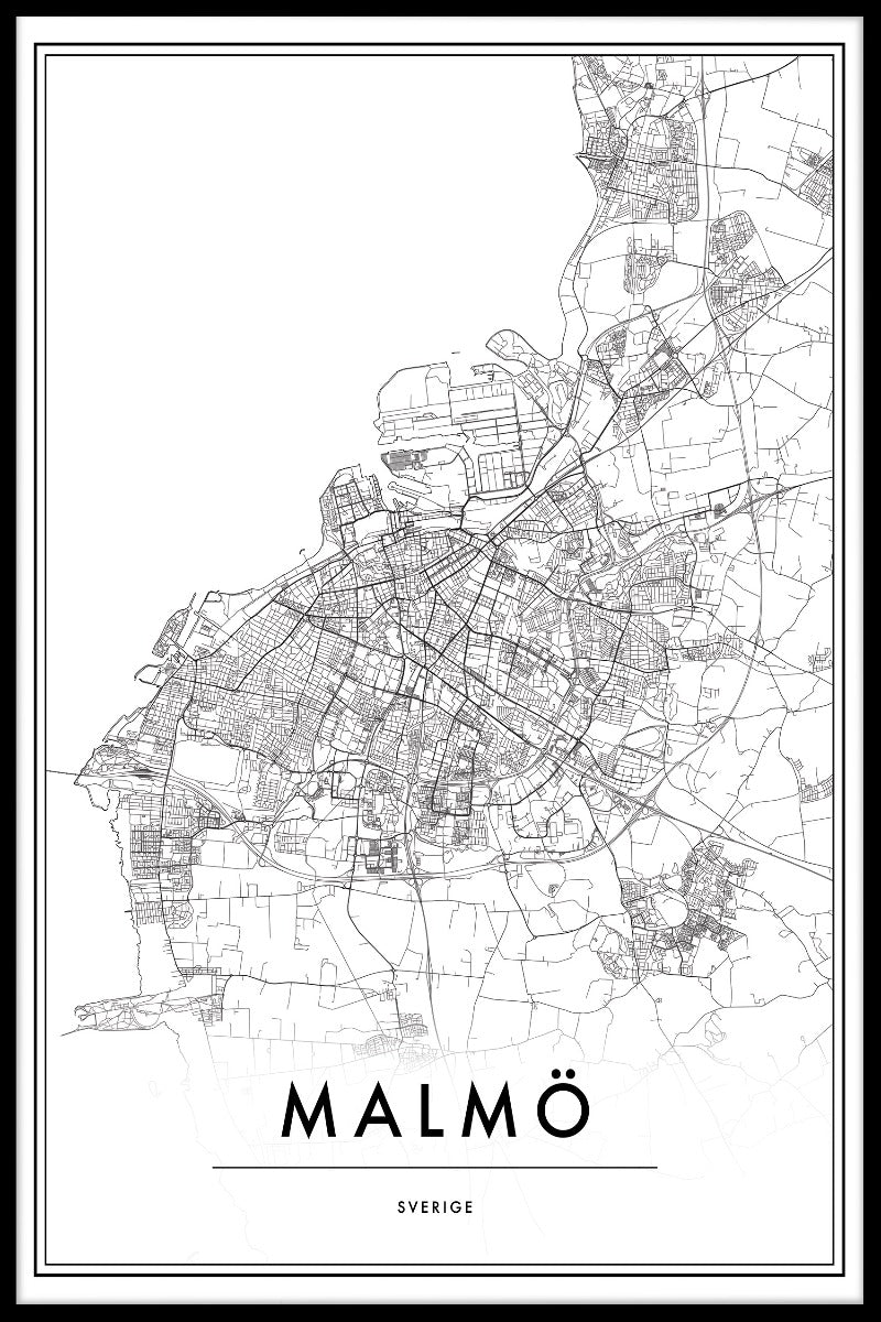 Malmö Kartposter