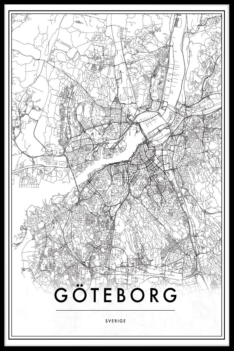 Göteborg Kartposter