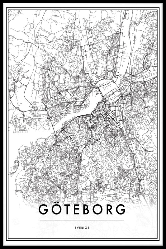 Göteborg Kartposter
