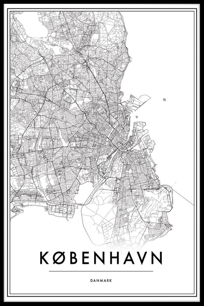 Köpenhamns kartposter