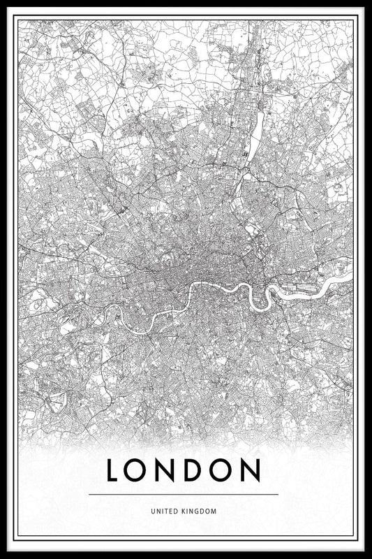 London Storbritannien kartposter
