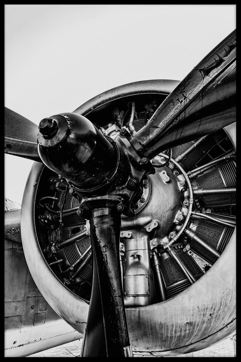 Vintage Propeller Air plan poster
