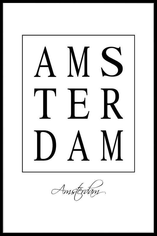 Amsterdam Box Textposter