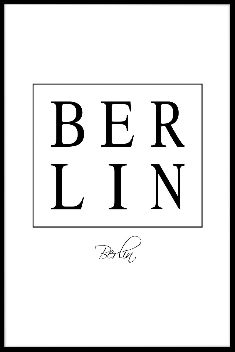Berlin Box Text poster