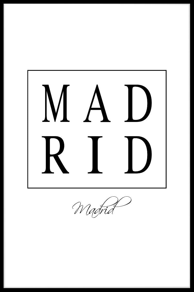 Madrid Box Text poster