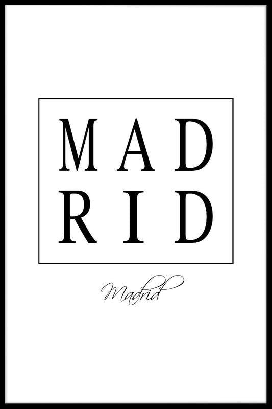 Madrid Box Text poster
