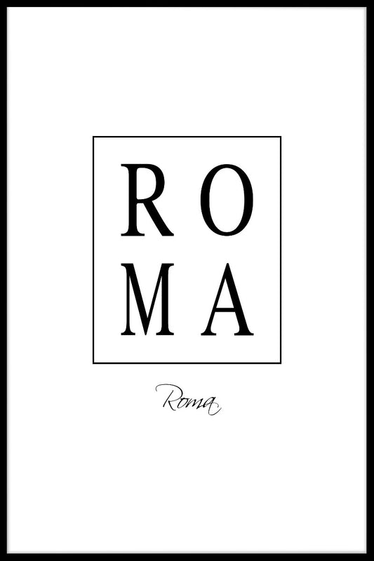 Roma Box Textposter