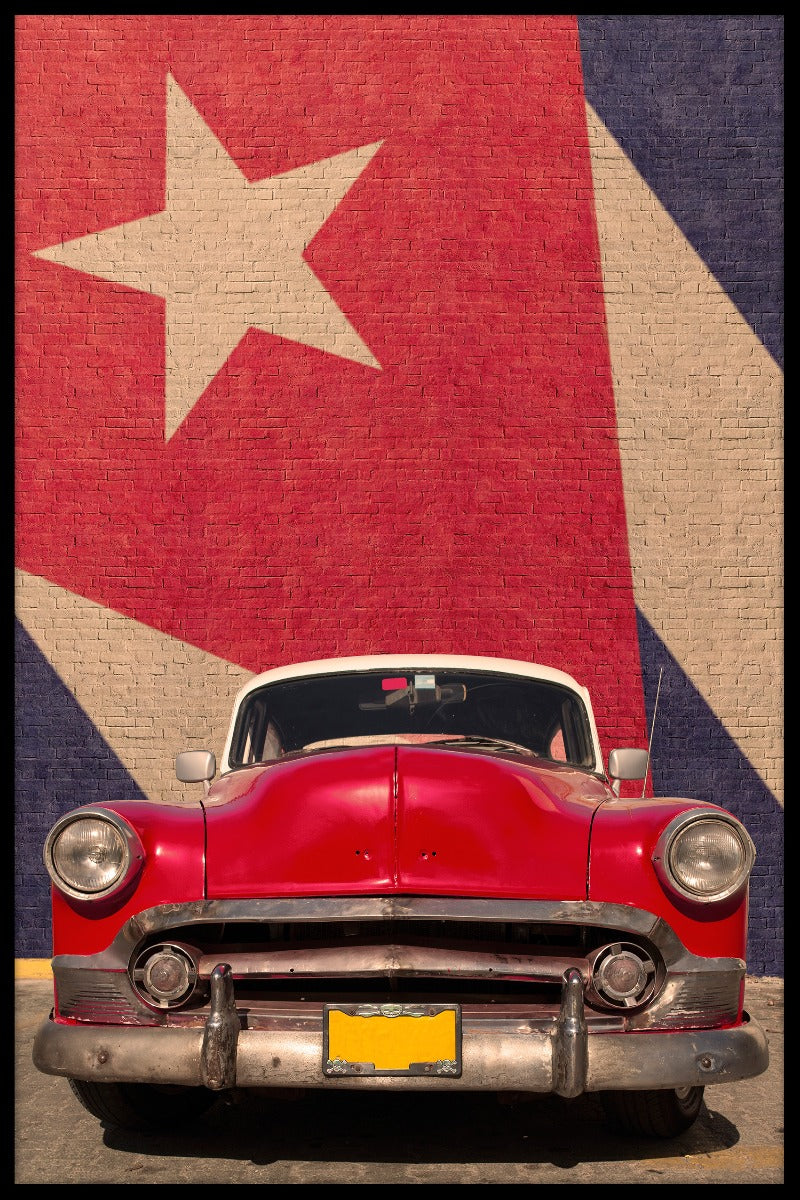 poster Klassisk bil på Kuba