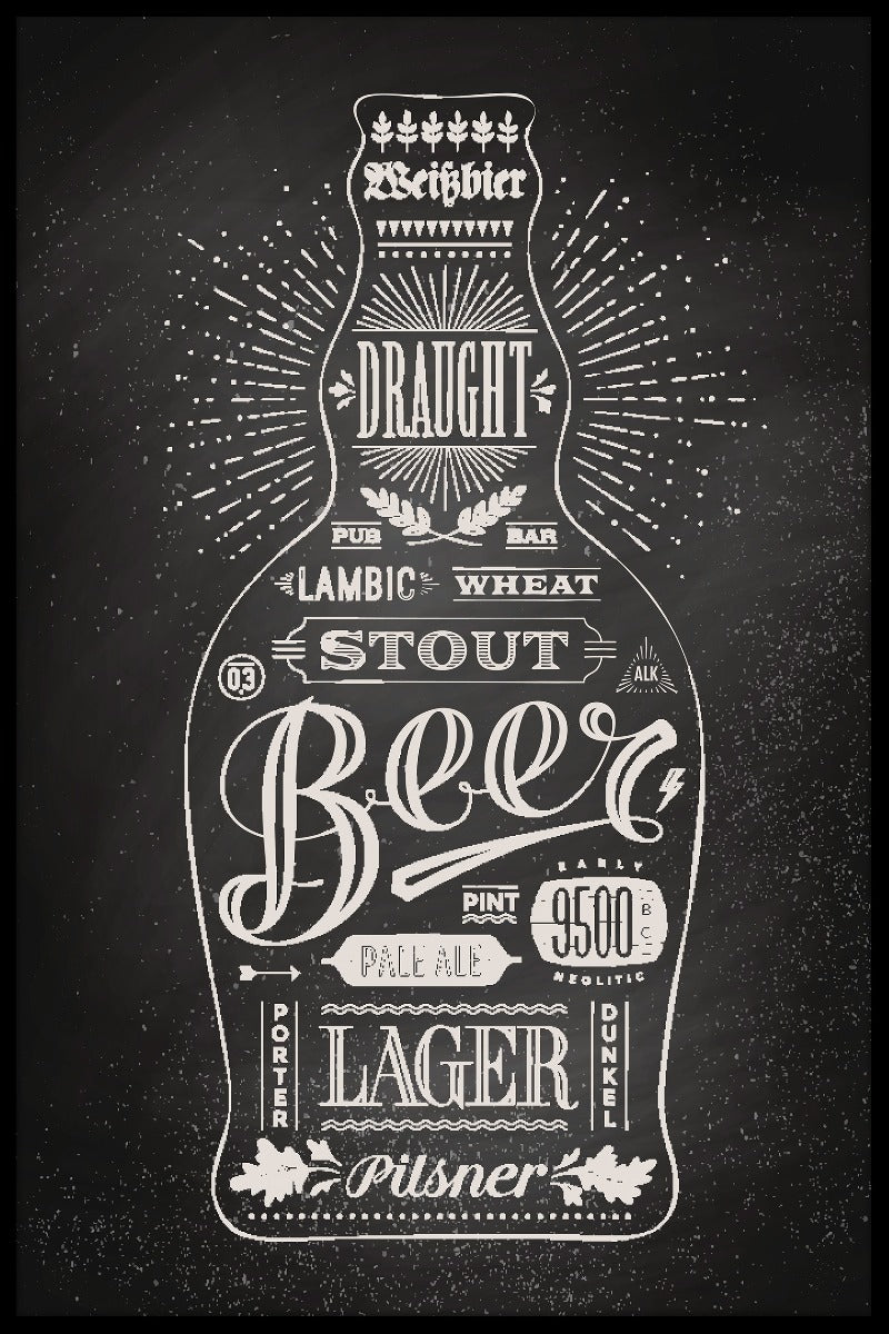 Flaska öl poster
