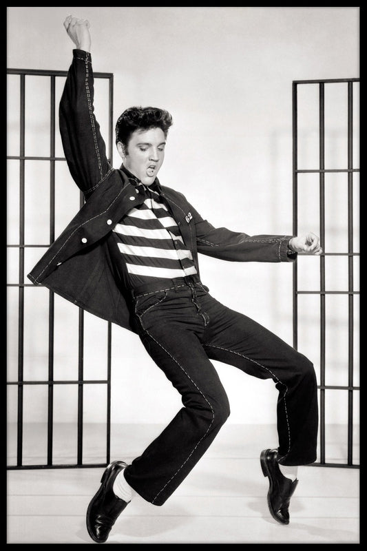 Dansande Elvis vintage poster
