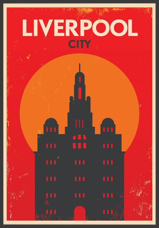Liverpool retro vintage poster
