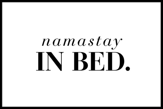 Namastay i sängen poster