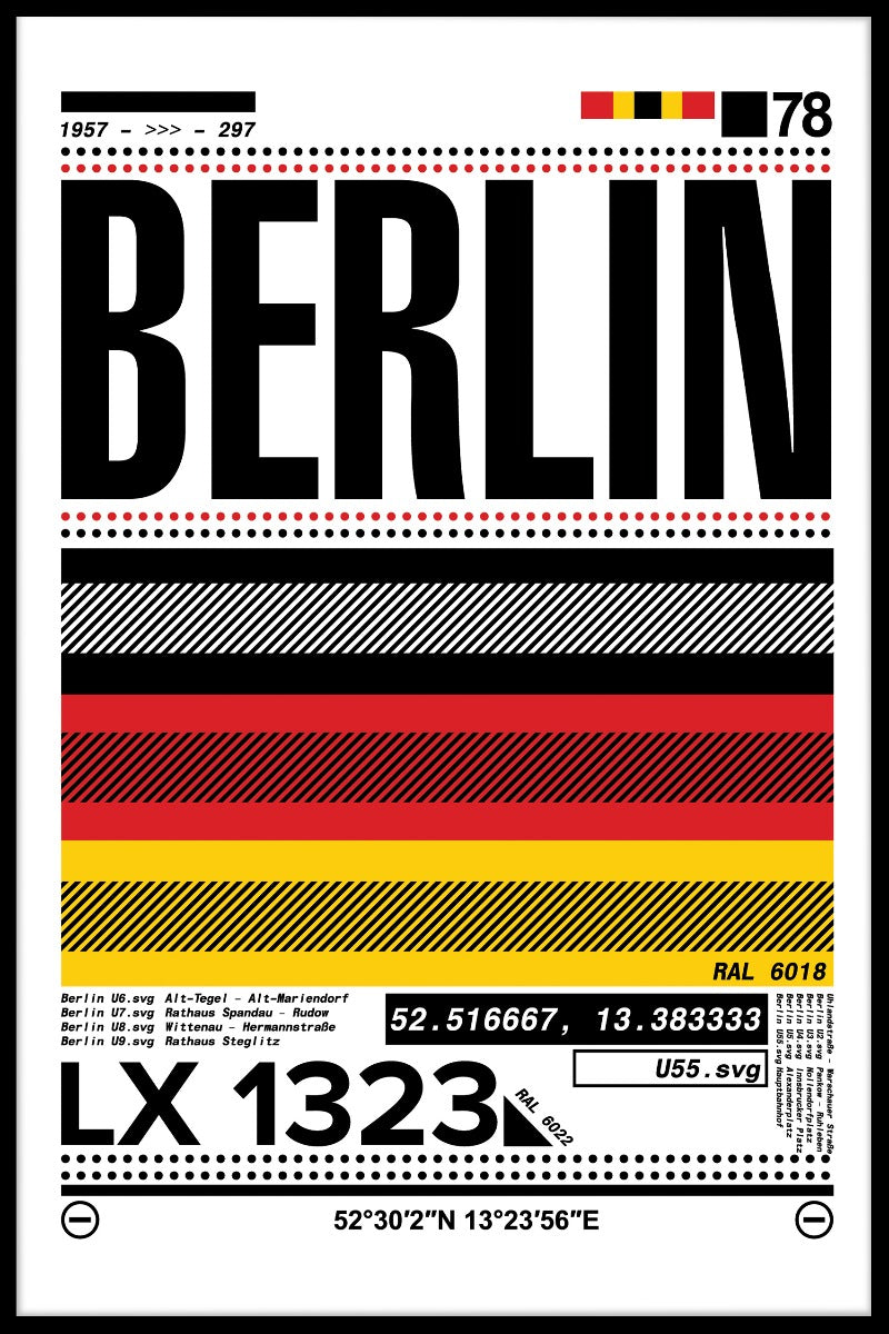 Berlin flygplats poster