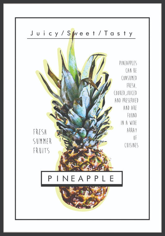 Ananas textposter
