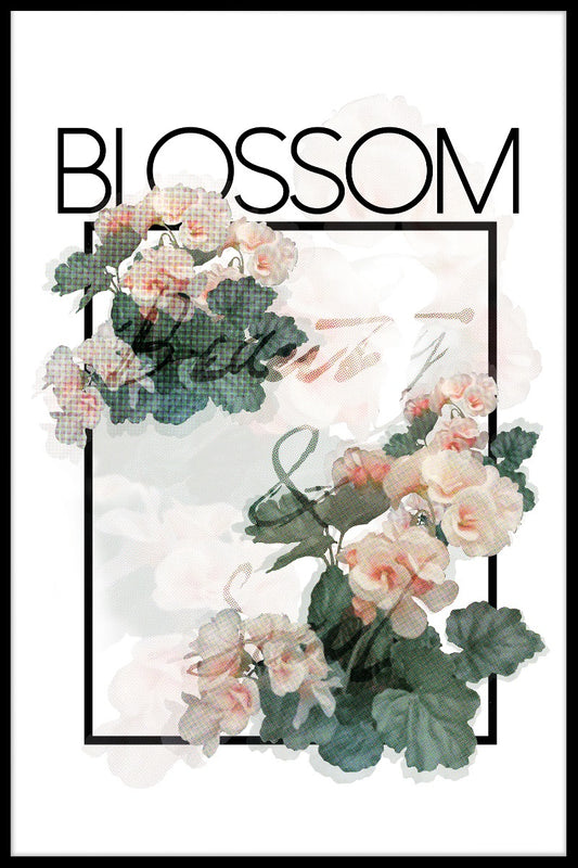 Blossom textposter