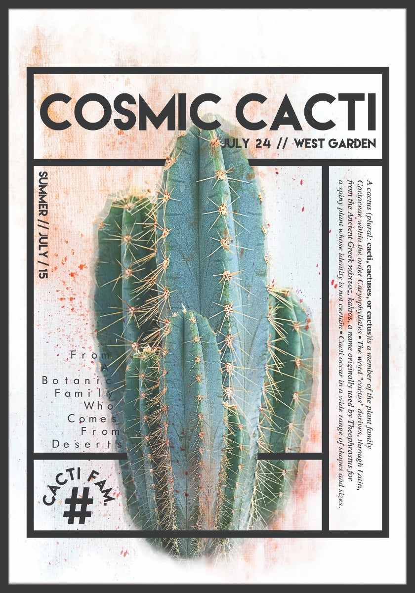 Kosmiska kaktusar poster