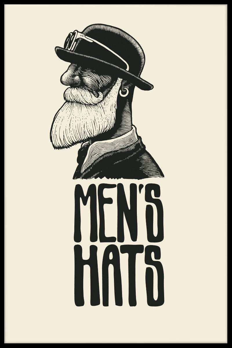 Mäns hattar poster