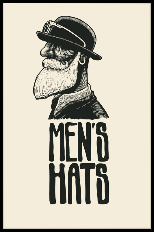 Mäns hattar poster