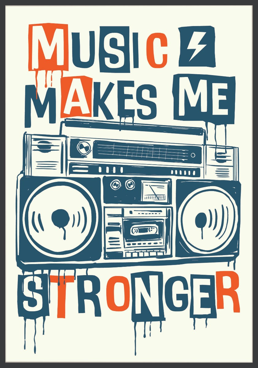 Musik gör mig starkare poster