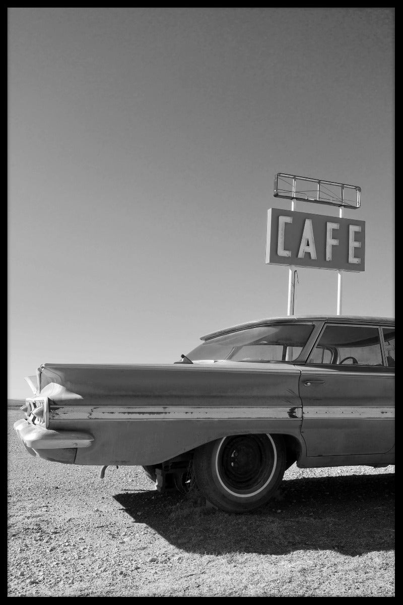 Cafe klassisk bilposter
