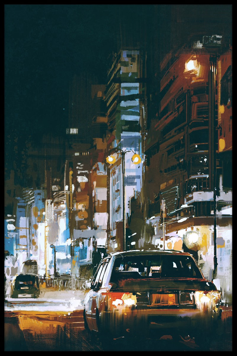 City Street Painting N02 poster