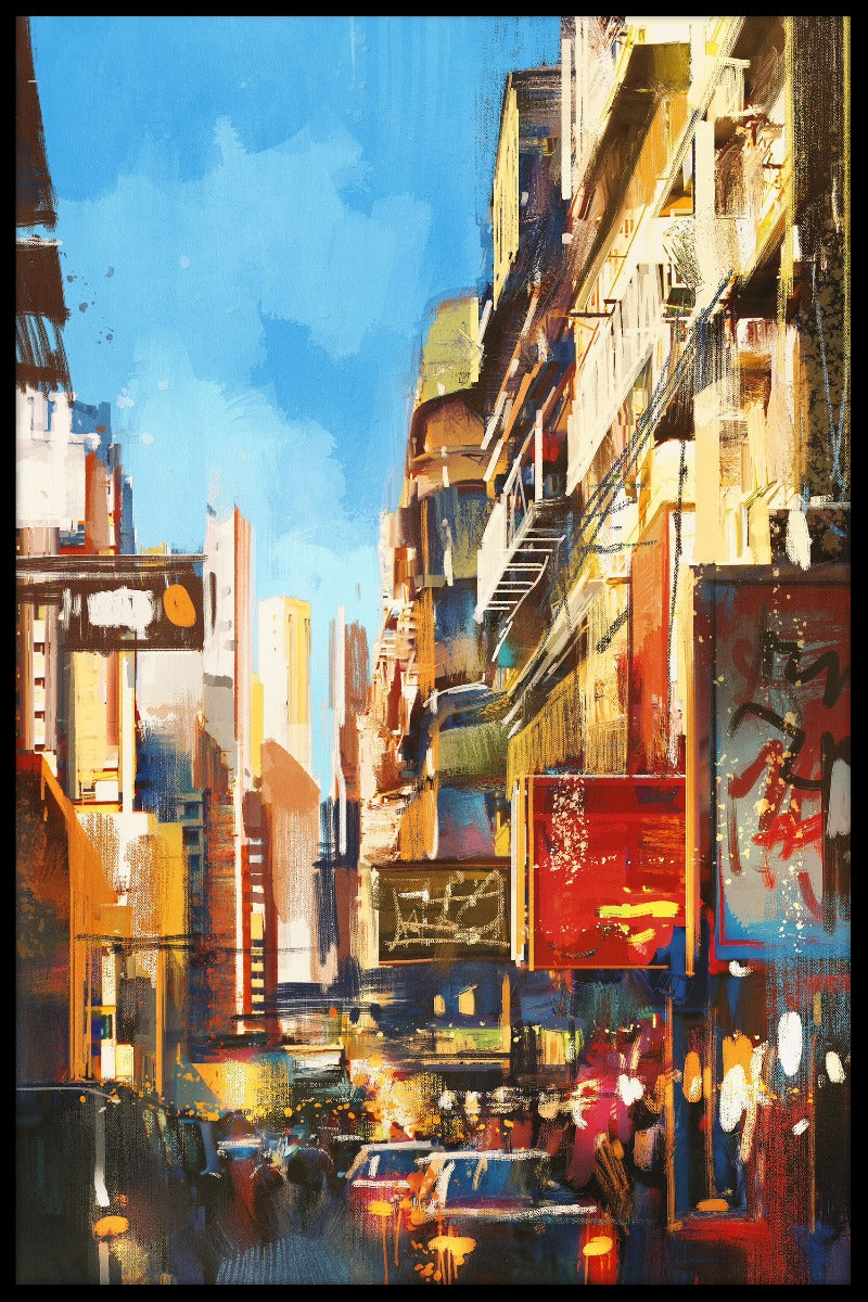 City Street Painting N05 poster