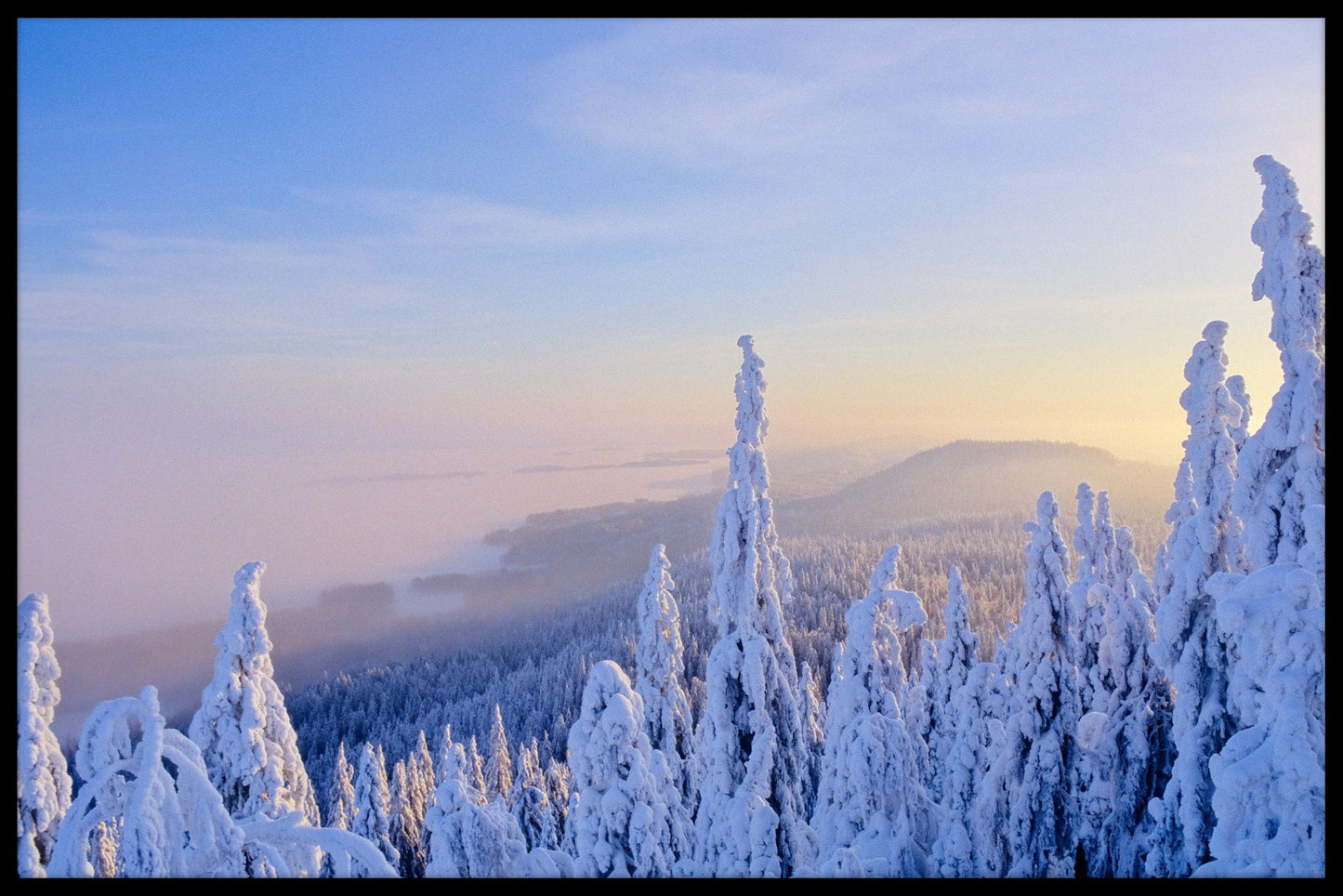 Vinterlandskap Finland poster