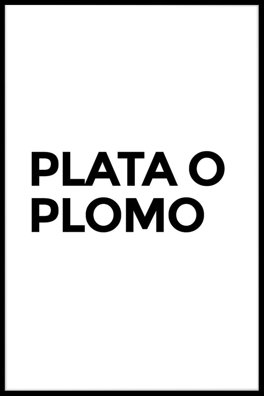 Plata o Plomo poster