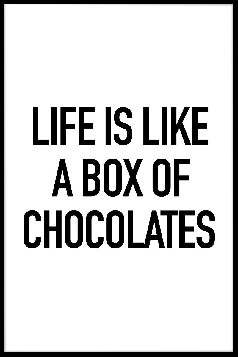 Chokladask poster