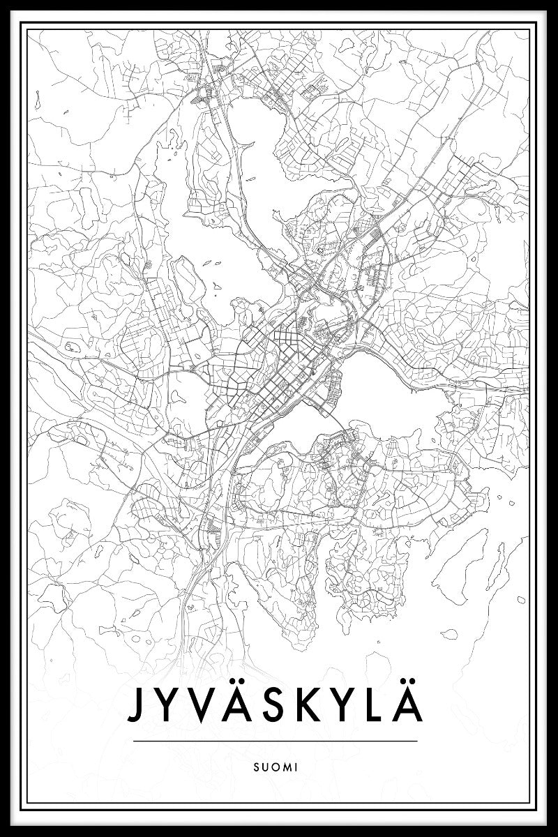 Jyväskylä kartposter