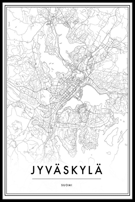 Jyväskylä kartposter