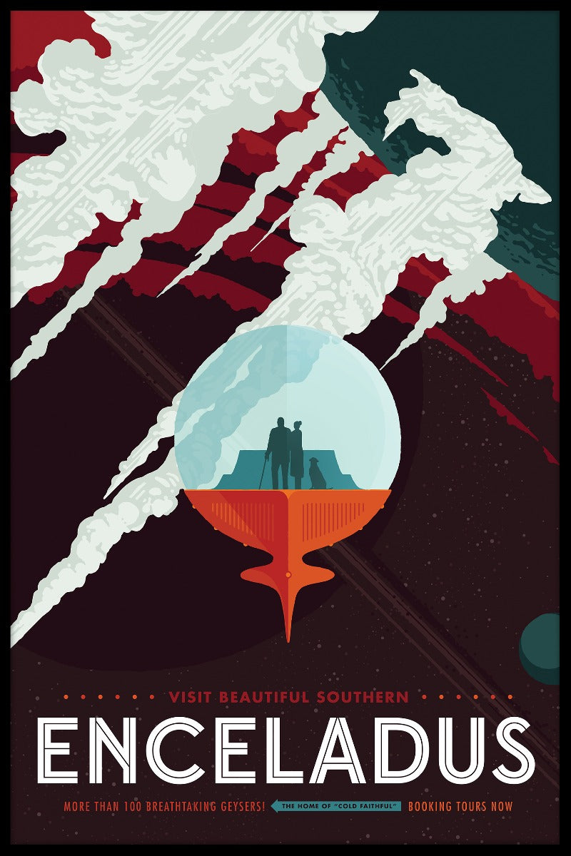 NASA Enceladus poster