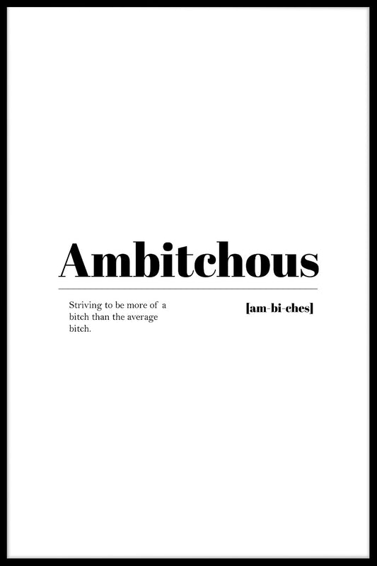 Ambitchös poster
