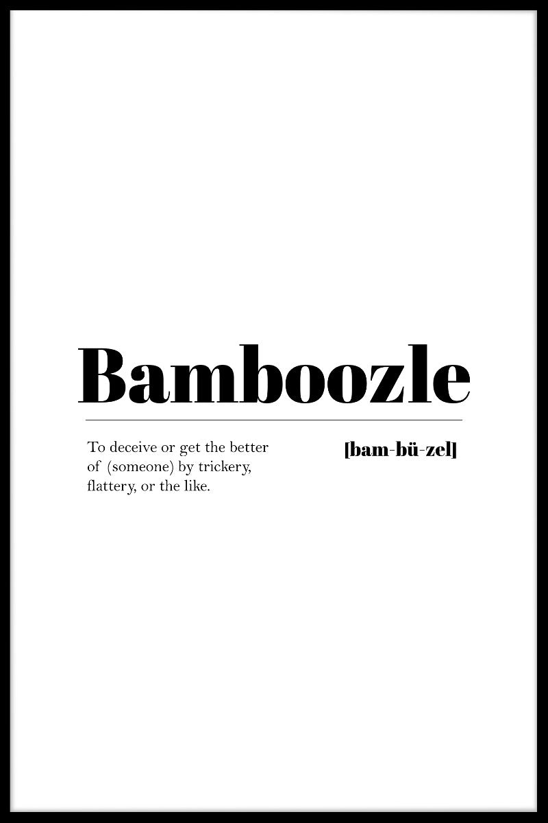 Bamboozle poster
