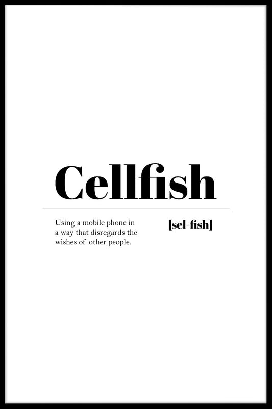 Cellfish poster