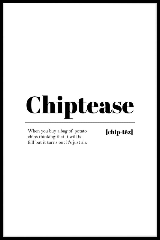 Chiptease poster