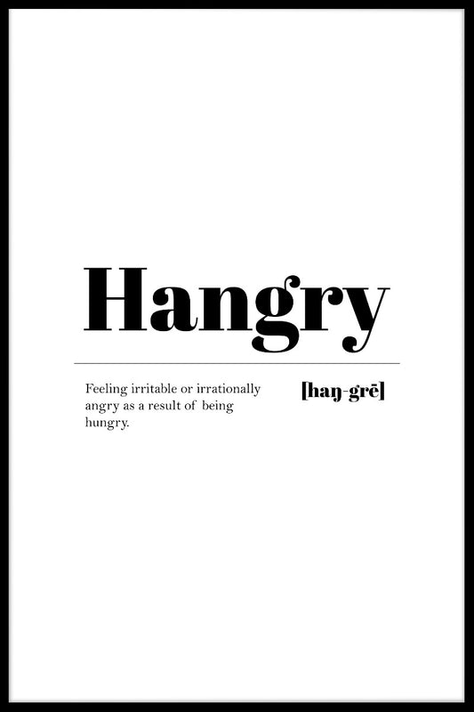 Hangry Poster-s
