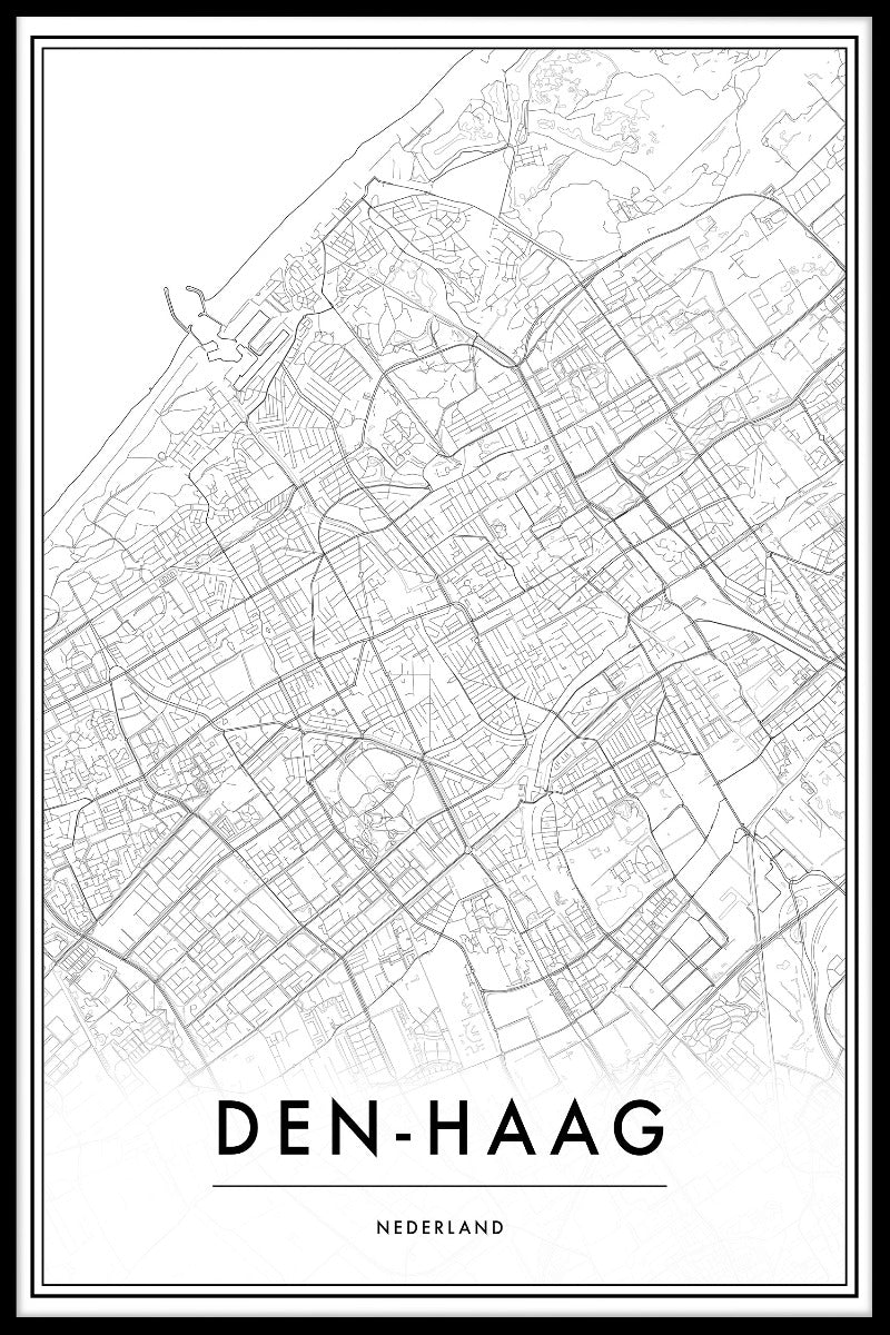 Den Haag kartposter