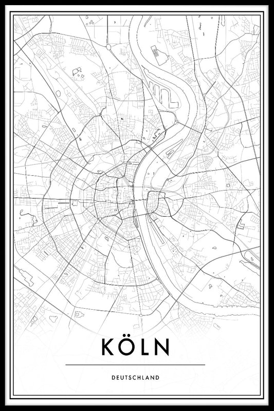 Köln Kartposter