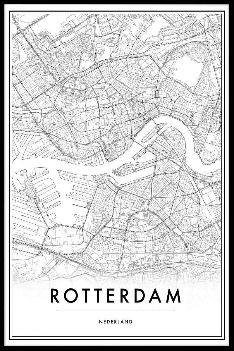 Rotterdam kartposter