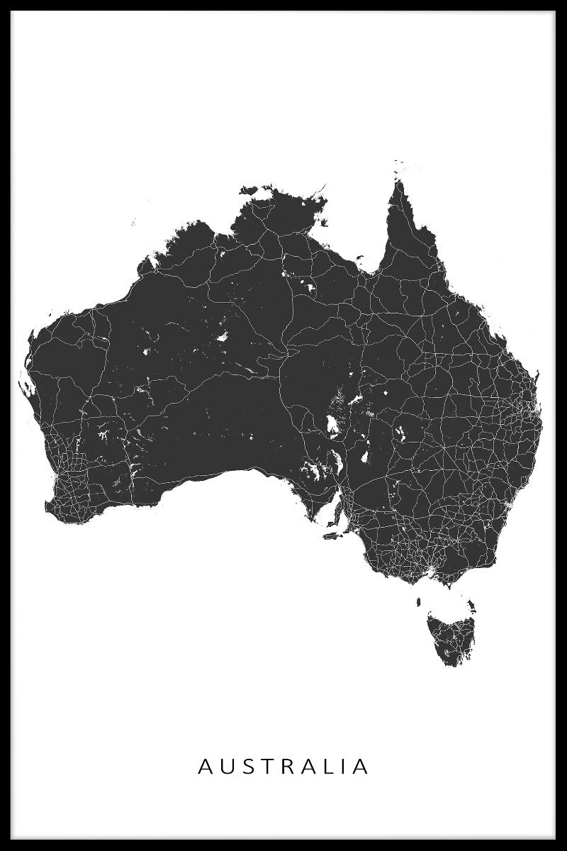 Australien kartposter