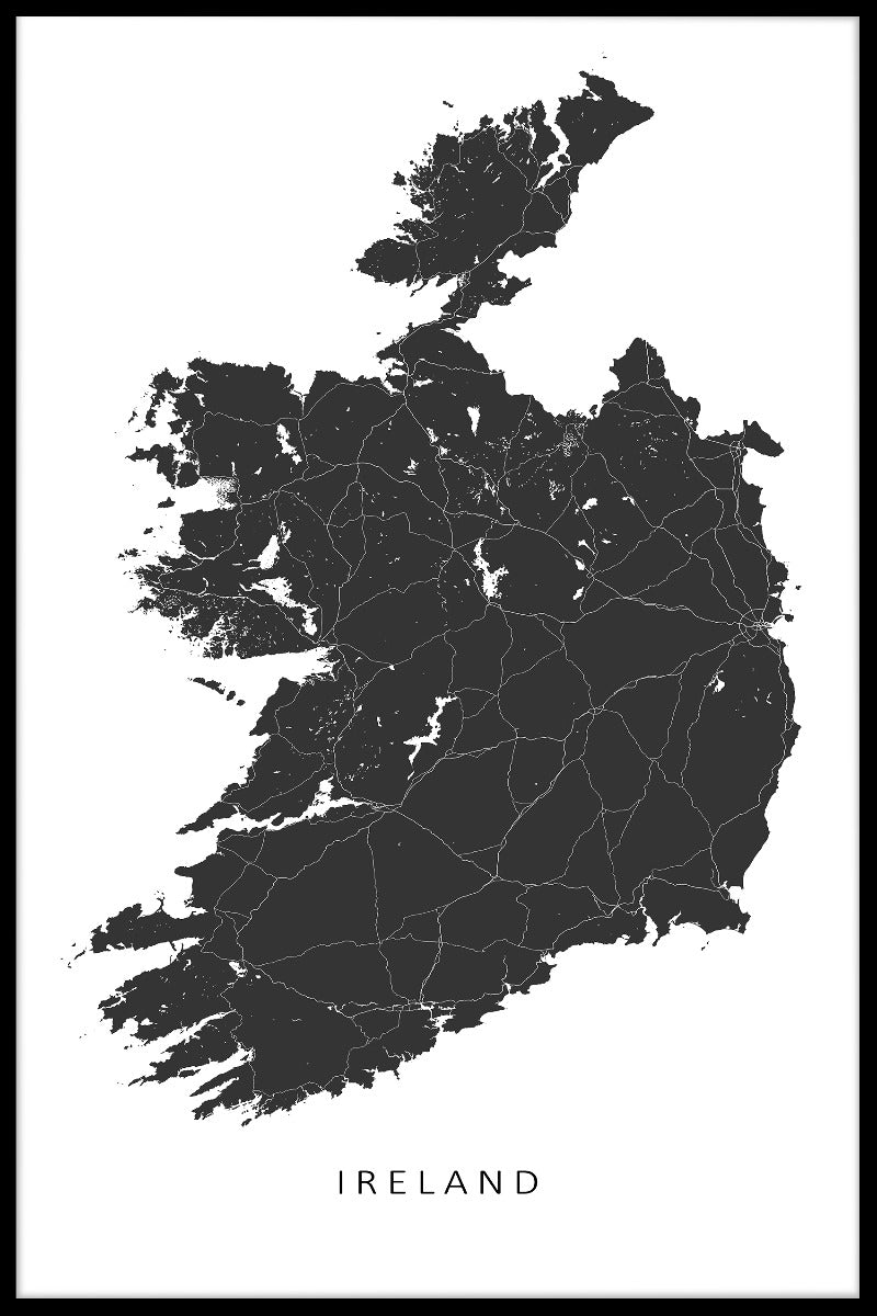Irland kartposter