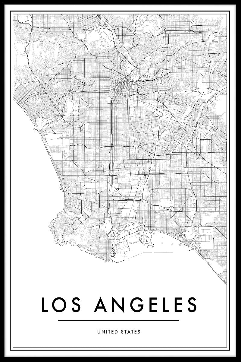 Los Angeles kartposter
