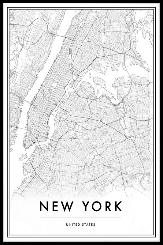 New York kartposter