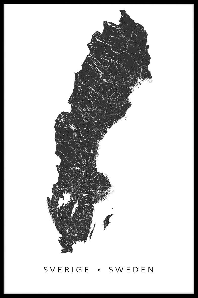 Sverigekartaposter