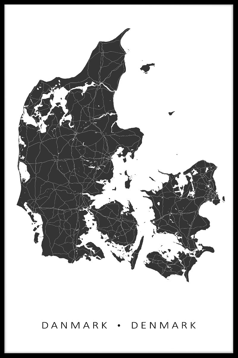 Danmark kartposter