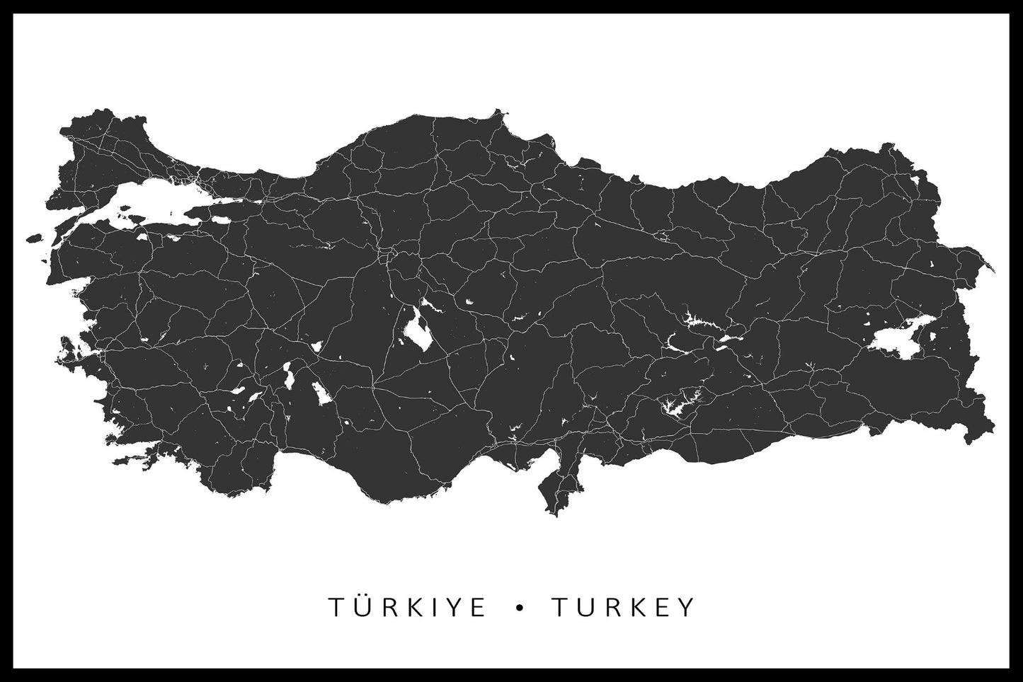 Turkiet kartposter