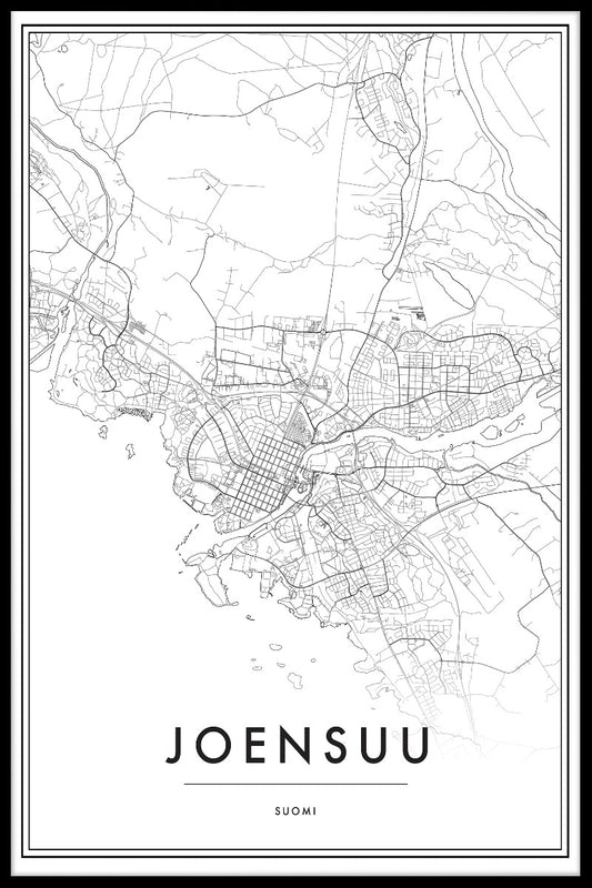 Joensuu Karta N02 Poster-s